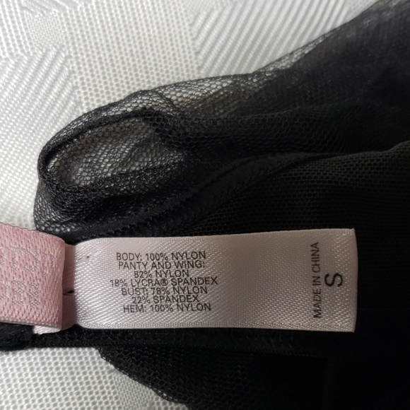 Victoria's Secret Sheer Negligee Slip Small Black VGUC - Picture 7 of 9